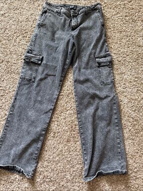 Lee Women's Gray Cargo Jeans